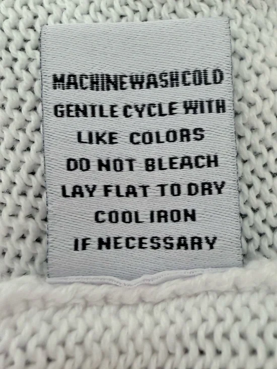 ESCAPE by Habitat White 100% Cotton Beach Pullover Knit Sweater Women’s Size XL - Picture 7 of 7